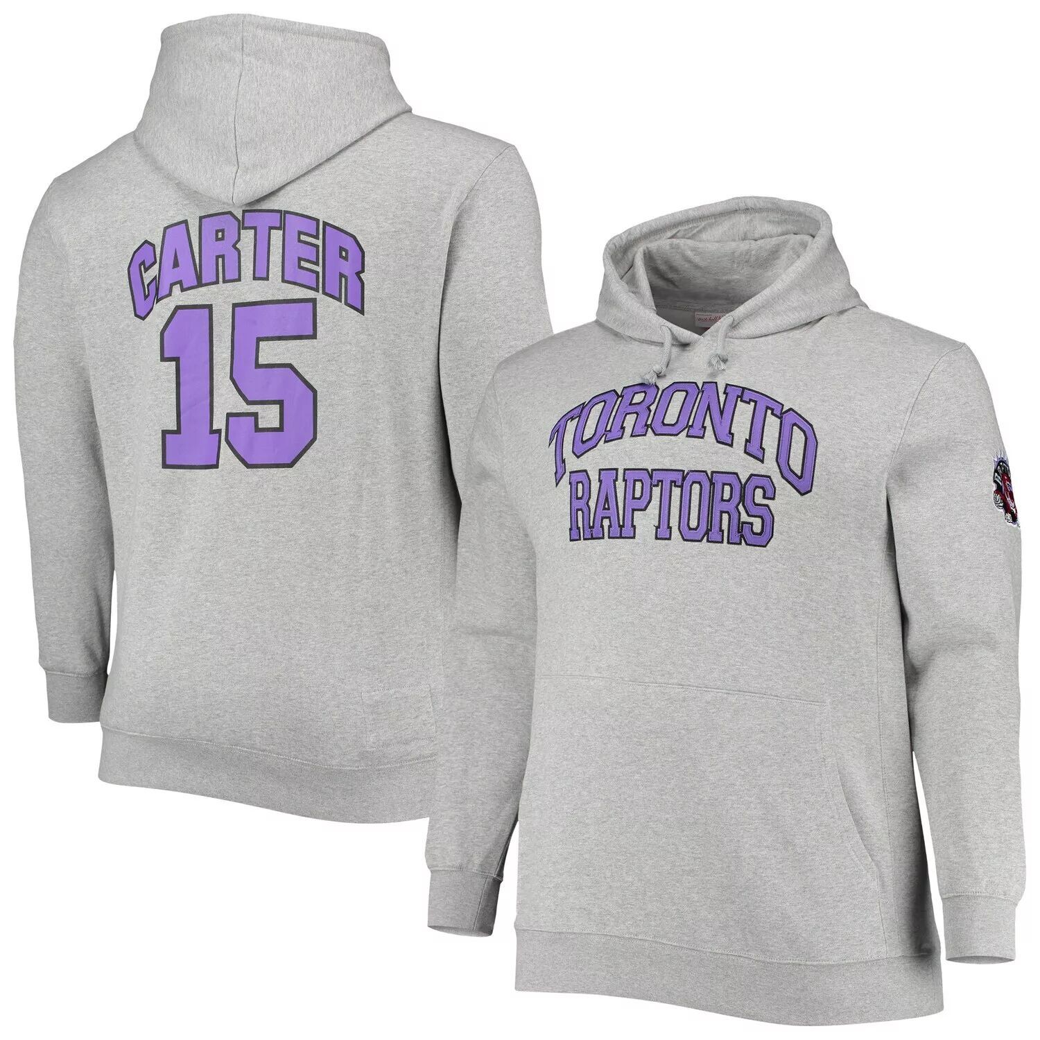 Мужская толстовка с капюшоном Mitchell & Ness Vince Carter Heathered Grey Toronto Raptors Big & Tall Name & Number
Мужская толстовка с капюшоном Mitchell & Ness Vince Carter Heathered Grey Toronto Raptors Big & Tall Name & Number
