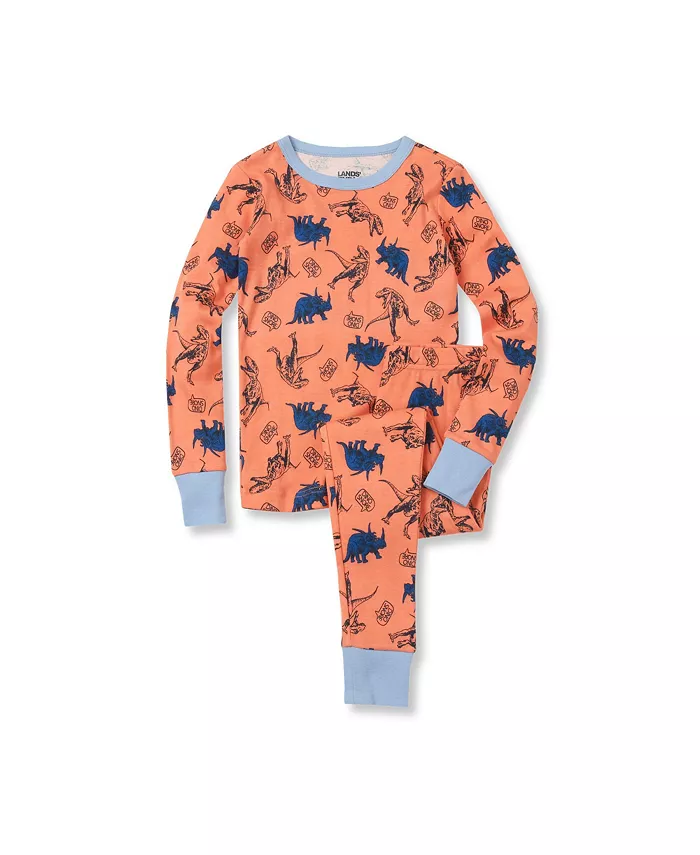 Пижамный комплект для девочек с длинными рукавами и облегающим кроем Lands' End, оранжевый
Пижамный комплект для девочек с длинными рукавами и облегающим кроем Lands' End, оранжевый
