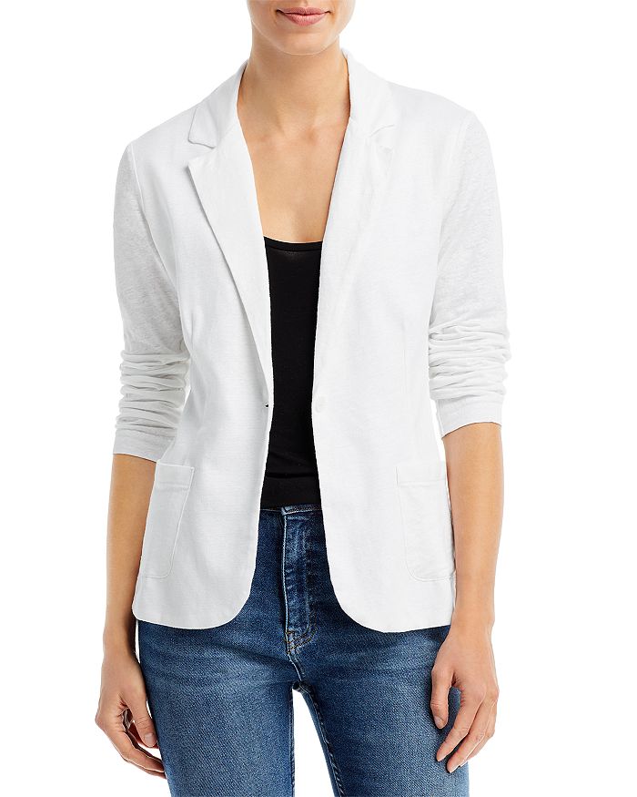 Приталенный льняной блейзер Majestic Filatures, белый
Приталенный льняной блейзер Majestic Filatures, белый