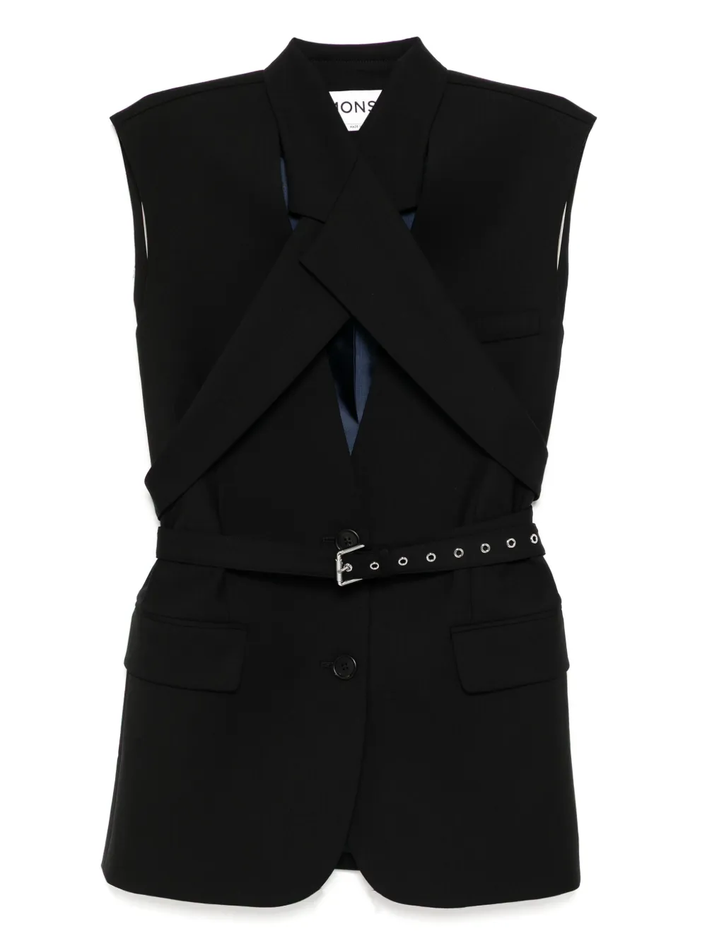 Жилет с поясом Monse, черный
Жилет с поясом Monse, черный