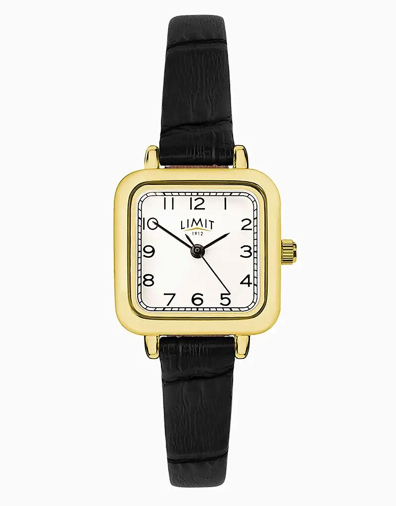 Классические квадратные золотые часы Limit 23 мм черного цвета 
Классические квадратные золотые часы Limit 23 мм черного цвета