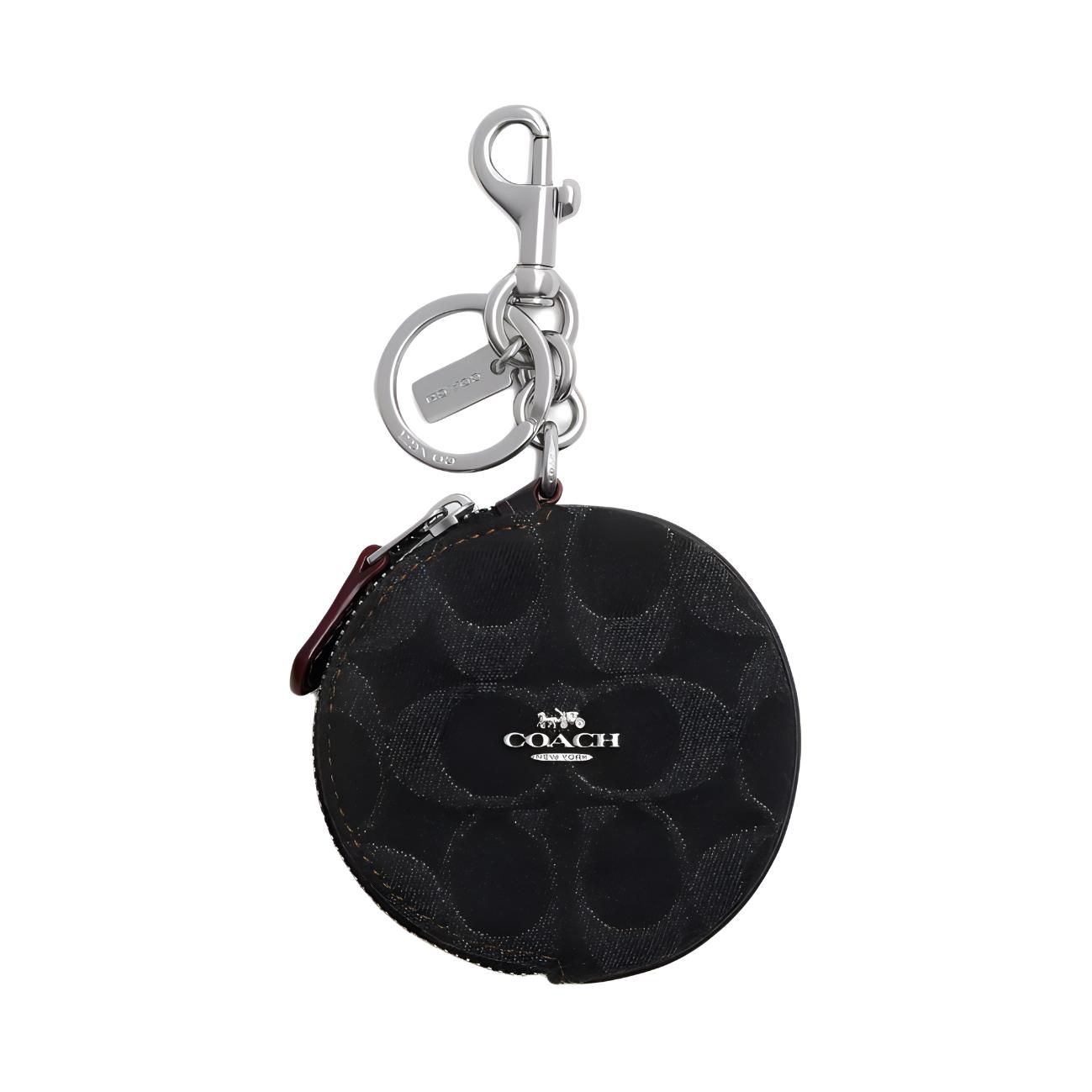 COACH Джинсы с гладкой кожаной мини-кошельком унисекс черные 
COACH Джинсы с гладкой кожаной мини-кошельком унисекс черные