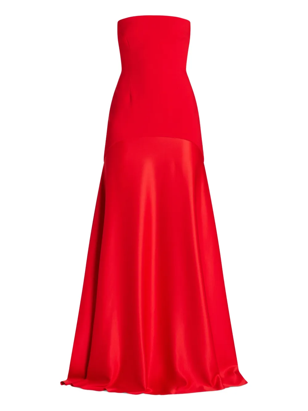 Платье макси без бретелек Alessandra с расклешенным лифом Solace London, красный 
Платье макси без бретелек Alessandra с расклешенным лифом Solace London, красный