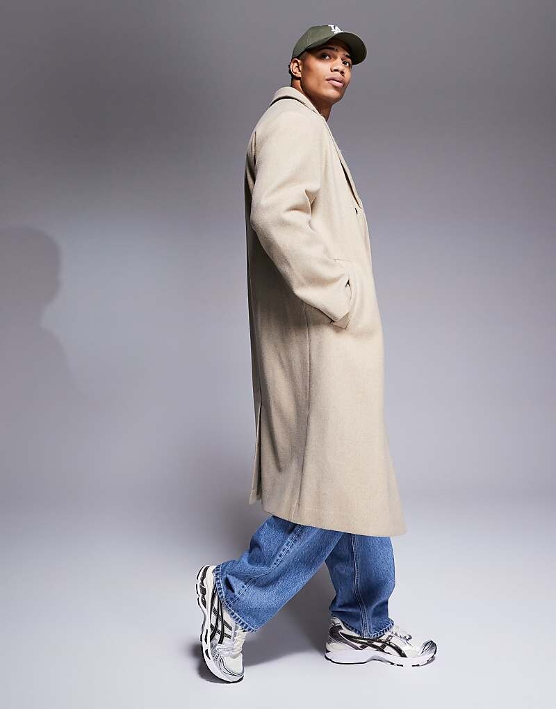 Пальто Asos Design Regular Fit Wool Look, серо-бежевый
Пальто Asos Design Regular Fit Wool Look, серо-бежевый