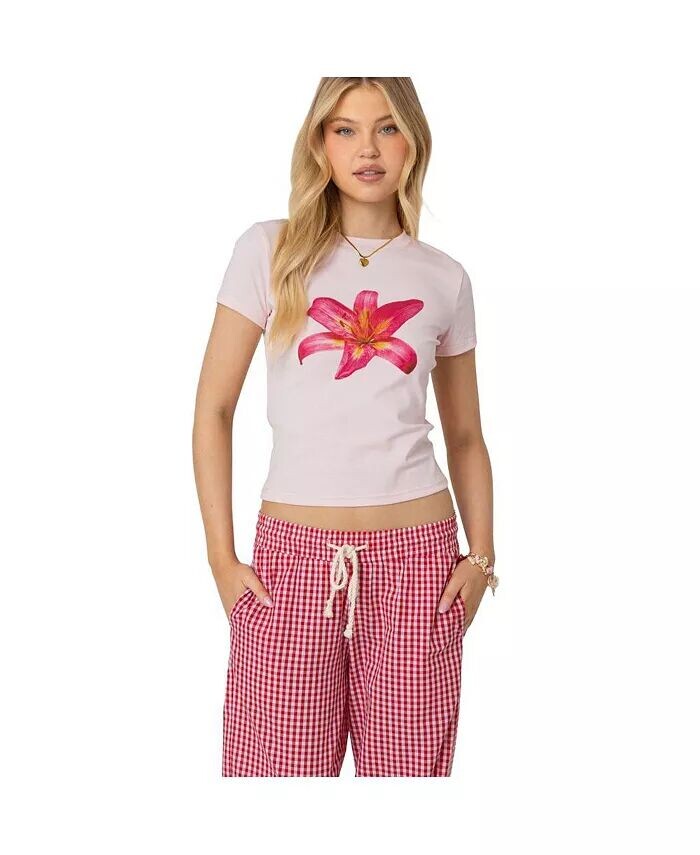 Женская футболка с лилейником Edikted, розовый
Женская футболка с лилейником Edikted, розовый