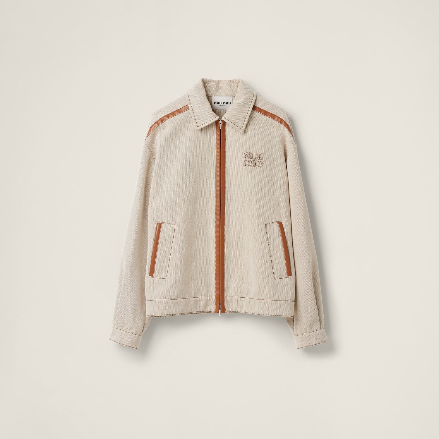 Блузон из жаккардового канваса MIU MIU, бежевый/коньячный
Блузон из жаккардового канваса MIU MIU, бежевый/коньячный