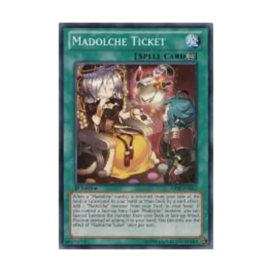 CCG Билет Мадольче (общий), Yu-Gi-Oh - Abyss Rising - Singles
CCG Билет Мадольче (общий), Yu-Gi-Oh - Abyss Rising - Singles