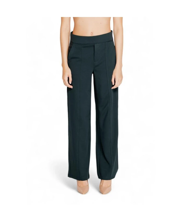 Зеленые вискозные брюки с высокой талией и широкими штанинами. Street One, зеленый
Зеленые вискозные брюки с высокой талией и широкими штанинами. Street One, зеленый