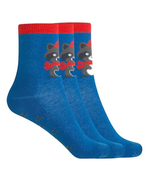 В упаковке 3 пары нескользящих хлопковых носков Punto Blanco, синий
В упаковке 3 пары нескользящих хлопковых носков Punto Blanco, синий