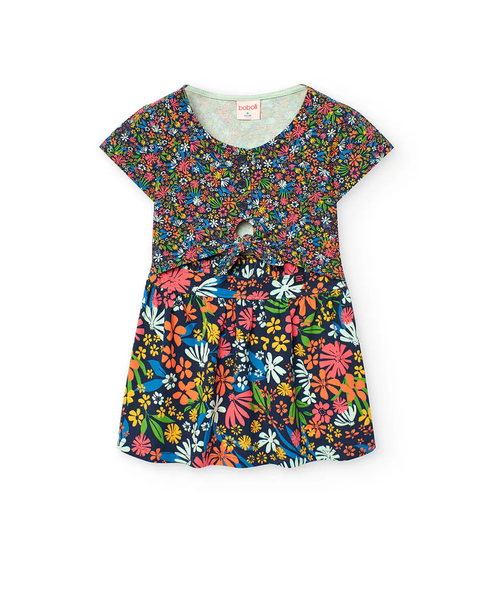 Платье для девочки с короткими рукавами и цветочным принтом Boboli, многоцветный
Платье для девочки с короткими рукавами и цветочным принтом Boboli, многоцветный