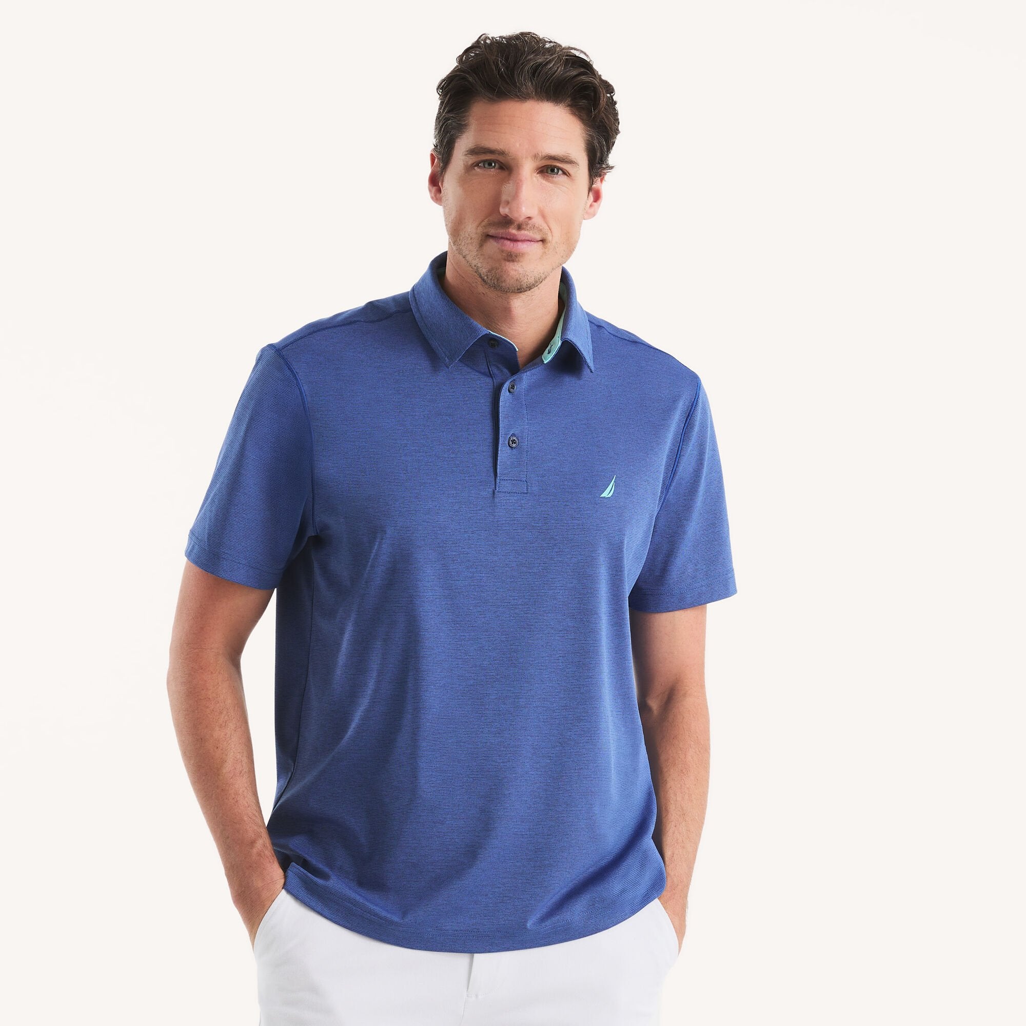 Мужская рубашка-поло классического кроя Nautica с интерлоком, цвет navy seas
Мужская рубашка-поло классического кроя Nautica с интерлоком, цвет navy seas