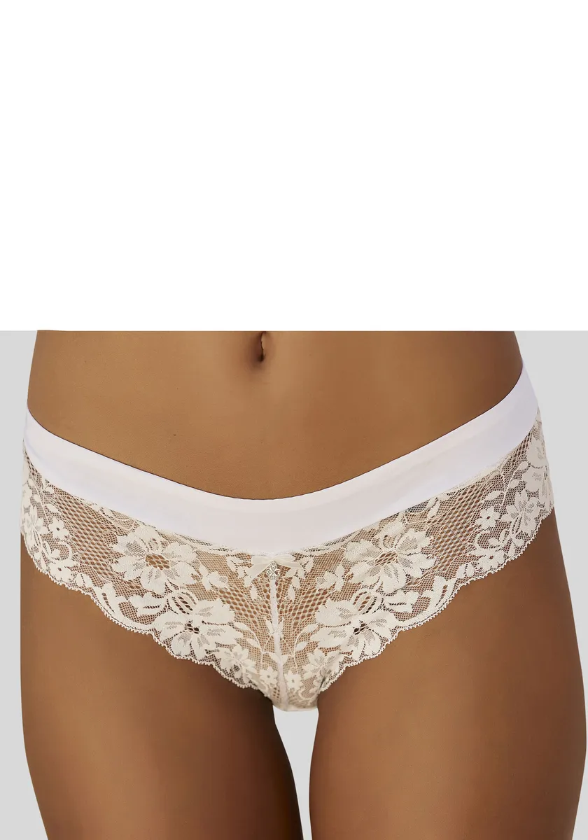 Стринги LASCANA из цветочного кружева с широким поясом, белый
Стринги LASCANA из цветочного кружева с широким поясом, белый