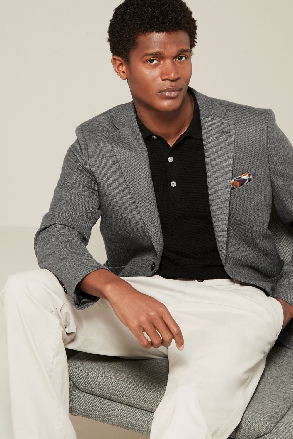 Текстурированный элегантный блейзер Next, серый
Текстурированный элегантный блейзер Next, серый