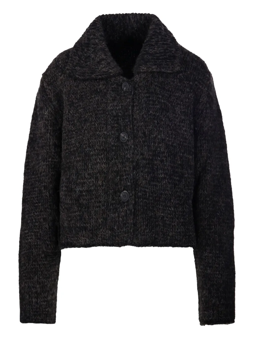 Кардиган на пуговицах с воротником Fabrizio Del Carlo, черный
Кардиган на пуговицах с воротником Fabrizio Del Carlo, черный