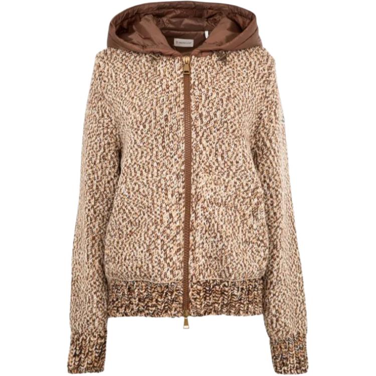 Кардиган с капюшоном на молнии Moncler, коричневый
Кардиган с капюшоном на молнии Moncler, коричневый