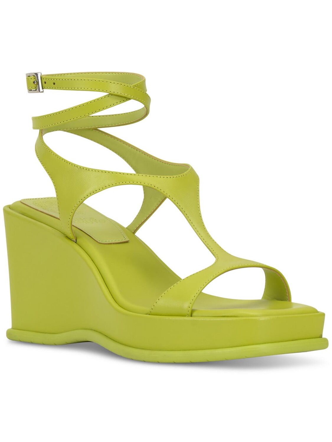 Женские кожаные сандалии без шнуровки Fetemee на танкетке Vince Camuto, цвет Acid Lime
Женские кожаные сандалии без шнуровки Fetemee на танкетке Vince Camuto, цвет Acid Lime