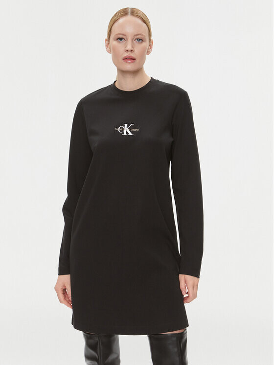 Трикотажное платье свободного кроя Calvin Klein, черный
Трикотажное платье свободного кроя Calvin Klein, черный