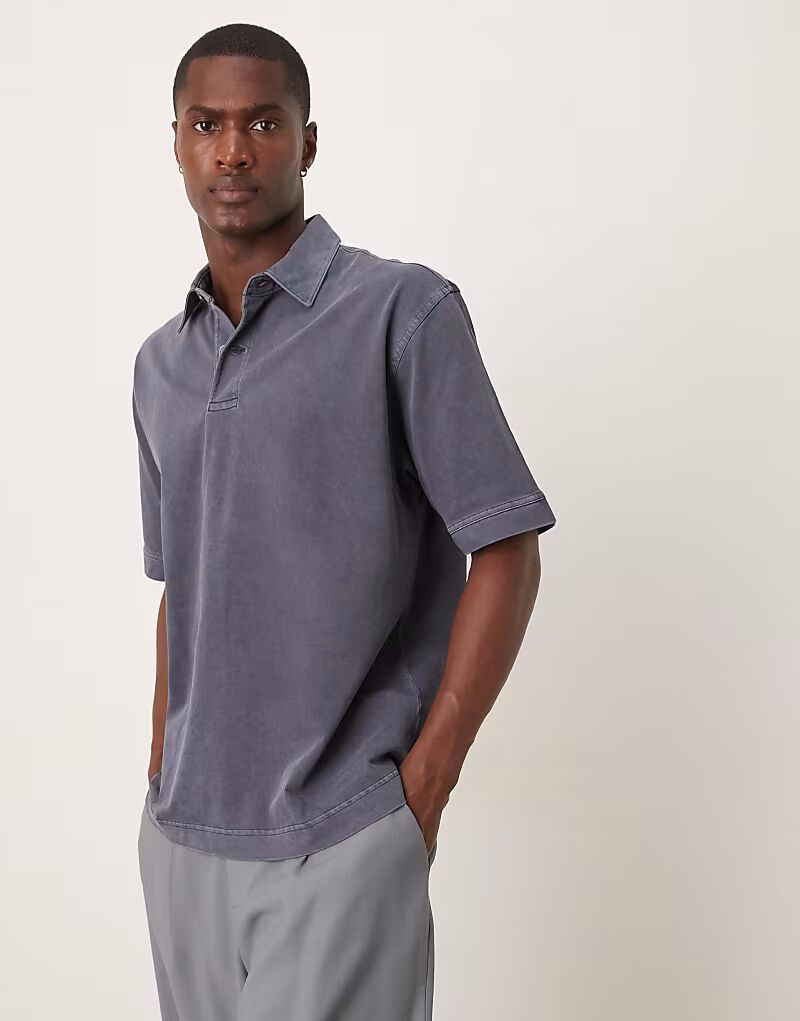 Футболка-поло с короткими рукавами из тяжелого джерси ARKET темно-синего цвета, Синий, Футболка-поло с короткими рукавами из тяжелого джерси ARKET темно-синего цвета
Футболка-поло с короткими рукавами из тяжелого джерси ARKET темно-синего цвета, Синий, Футболка-поло с короткими рукавами из тяжелого джерси ARKET темно-синего цвета