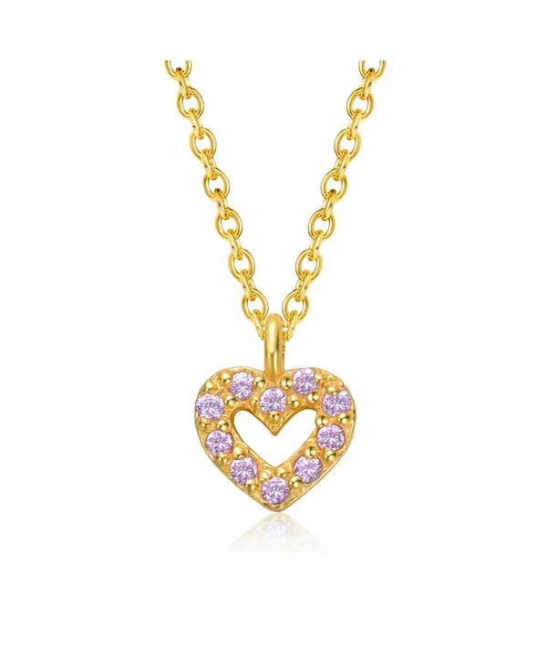 Ожерелье с подвеской в виде сердца из розового кубического циркония с покрытием из 14-каратного золота Gigigirl, pink
Ожерелье с подвеской в виде сердца из розового кубического циркония с покрытием из 14-каратного золота Gigigirl, pink