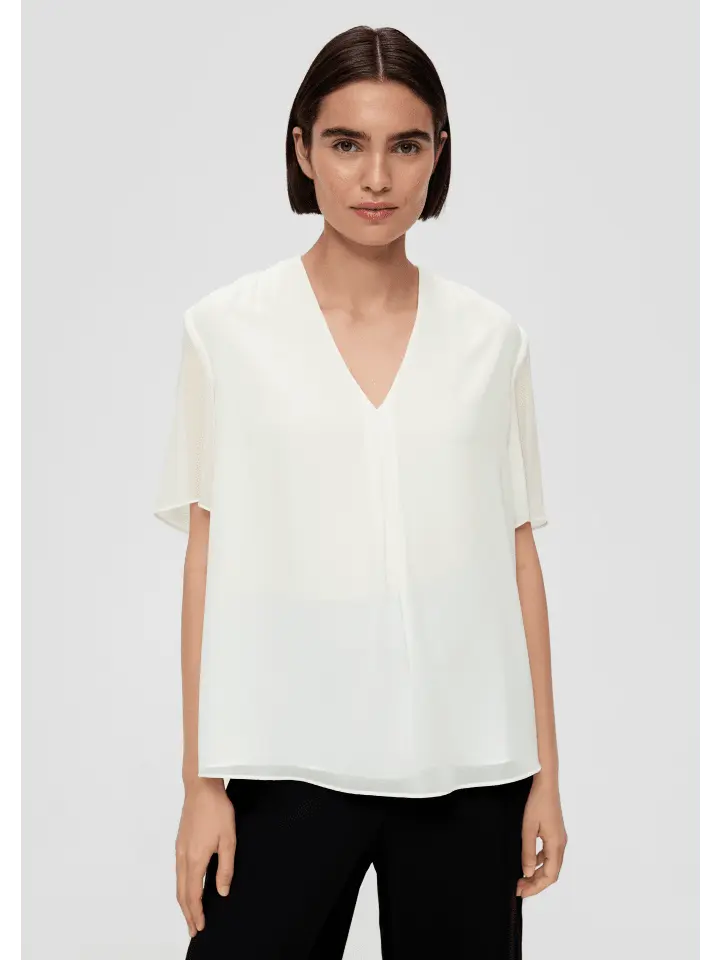 Блуза sOliver BLACK LABEL kurzarm, кремовый
Блуза sOliver BLACK LABEL kurzarm, кремовый