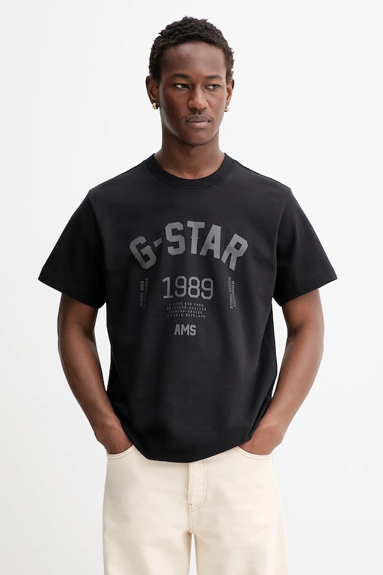 Хлопковая футболка 89 г сзади свободная G-Star, черный
Хлопковая футболка 89 г сзади свободная G-Star, черный