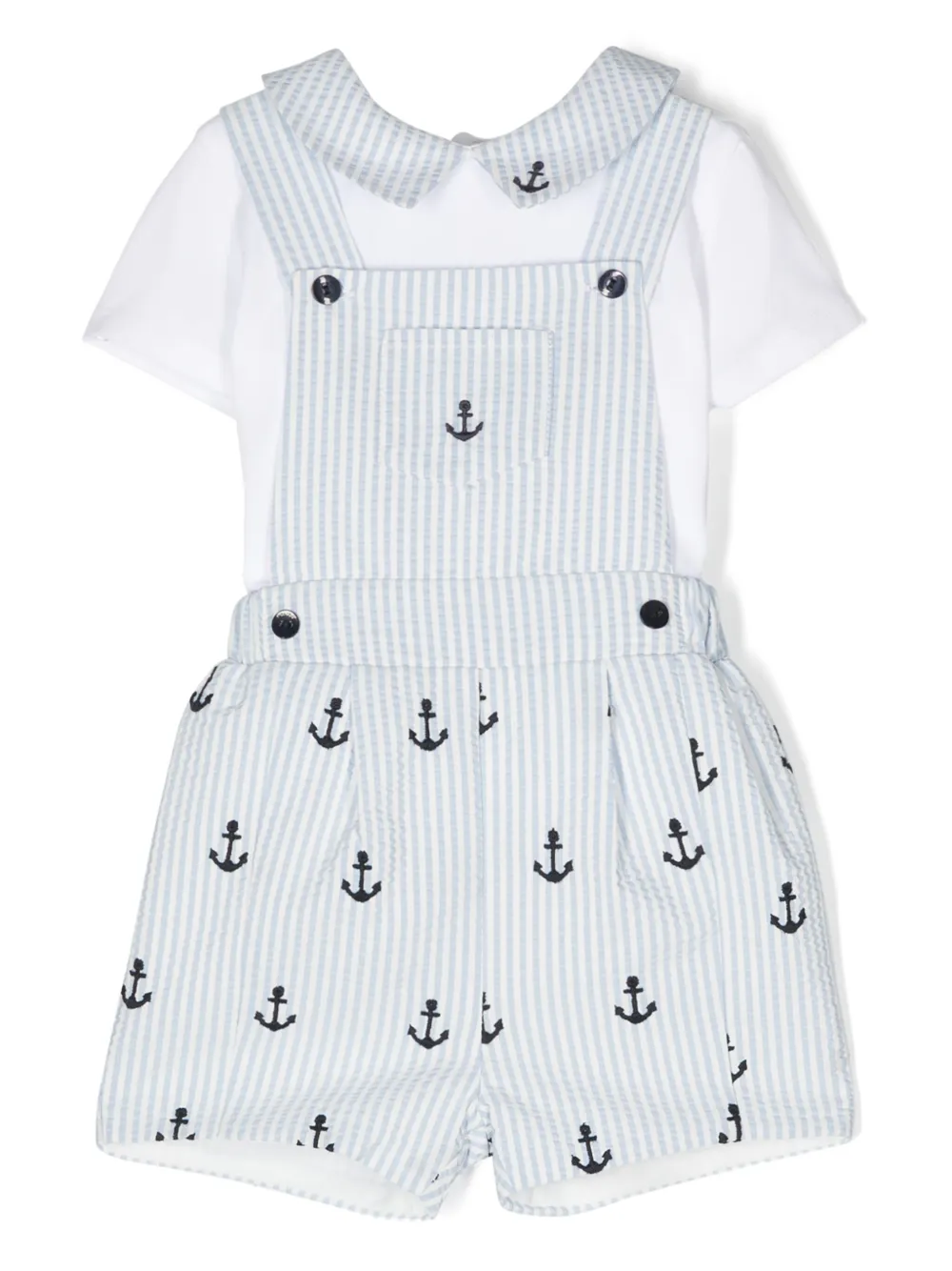 Комбинезон в полоску Patachou, белый 
Комбинезон в полоску Patachou, белый