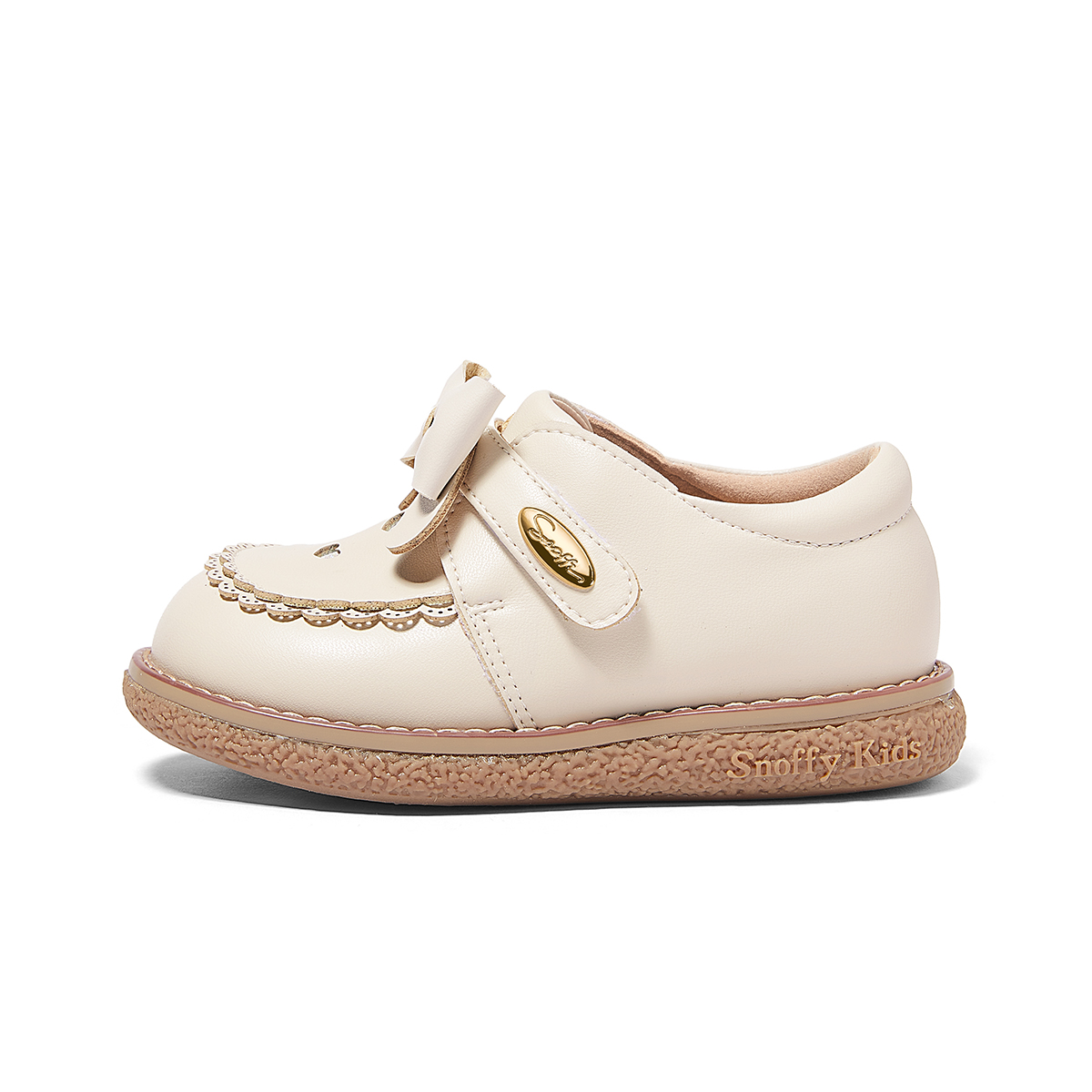 Дышащие детские кожаные туфли Balance Kids Snoffy, белый 
Дышащие детские кожаные туфли Balance Kids Snoffy, белый