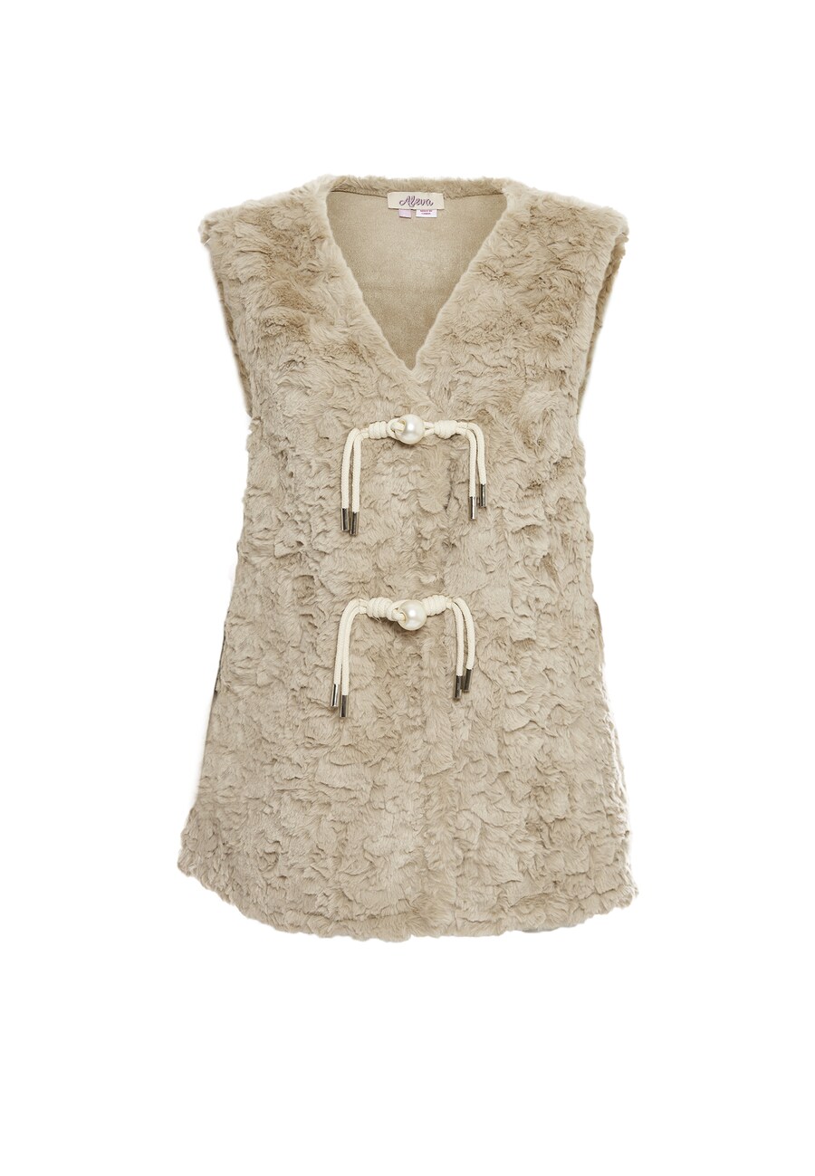 Вязаный жилет aleva, бежевый
Вязаный жилет aleva, бежевый