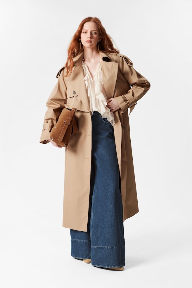 Пальто с поясом & Other Stories, бежевый 
Пальто с поясом & Other Stories, бежевый