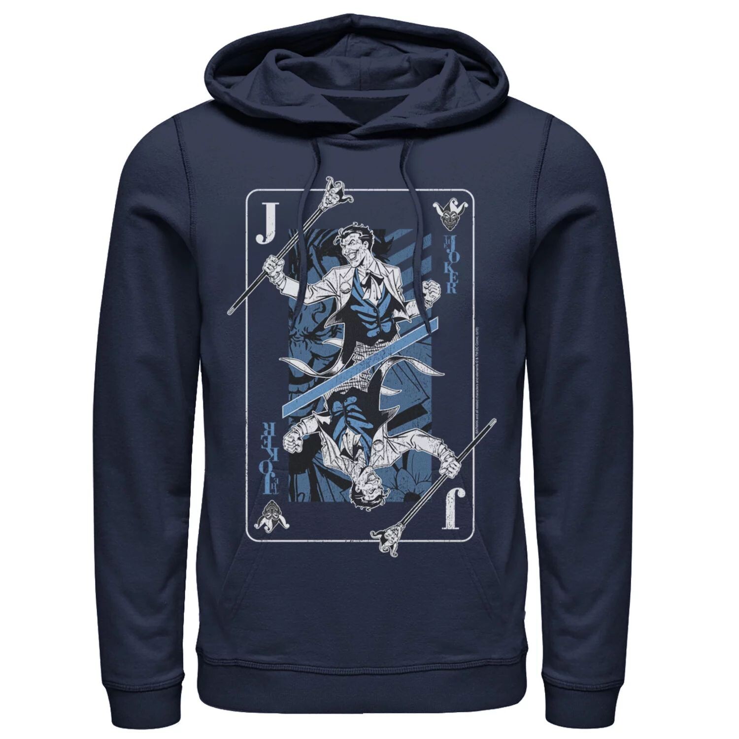 Мужская толстовка с капюшоном для игровых карт The Joker, Blue DC Comics, синий
Мужская толстовка с капюшоном для игровых карт The Joker, Blue DC Comics, синий