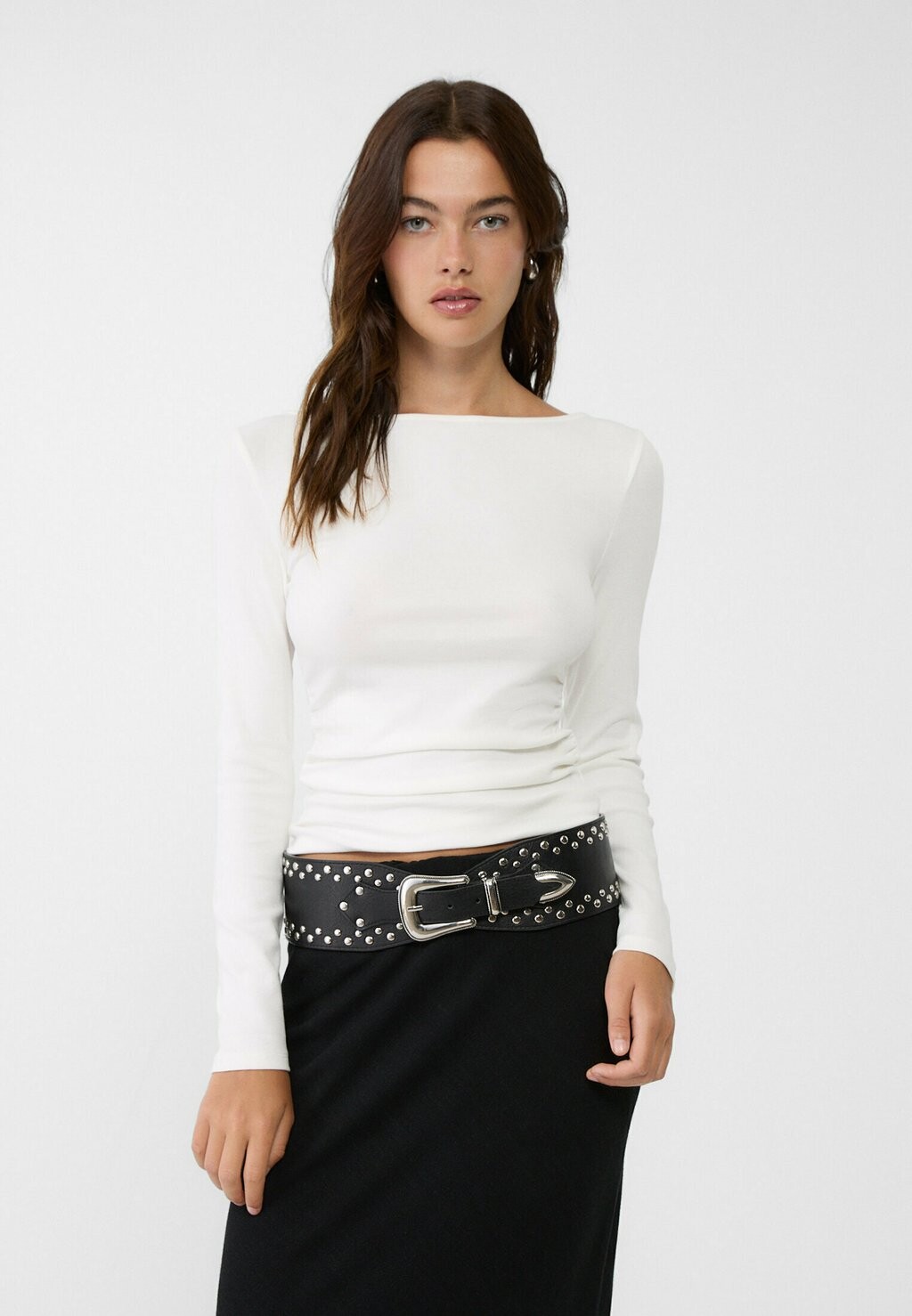 Топ с длинными рукавами LONG SLEEVE WITH GATHERING Stradivarius, белый
Топ с длинными рукавами LONG SLEEVE WITH GATHERING Stradivarius, белый