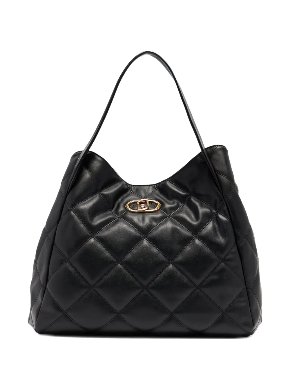 Большая стеганая сумка-тоут с логотипом LIU JO, черный
Большая стеганая сумка-тоут с логотипом LIU JO, черный