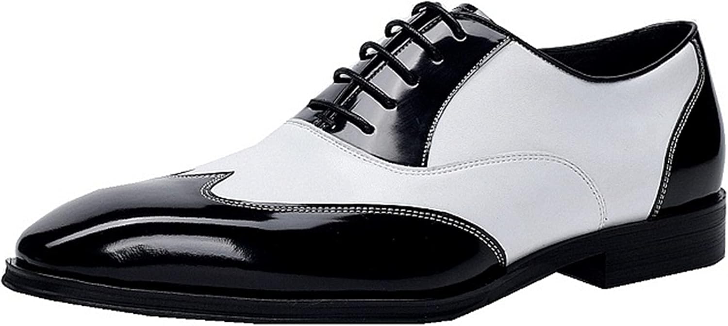 Мужские классические свадебные формальные кожаные туфли на шнуровке Oxfords, деловые туфли с крылатым носком для выпускного или вечеринки, белые - US8.5-9/UK7.5-8/EU41 Wknbeu
Мужские классические свадебные формальные кожаные туфли на шнуровке Oxfords, деловые туфли с крылатым носком для выпускного или вечеринки, белые - US8.5-9/UK7.5-8/EU41 Wknbeu