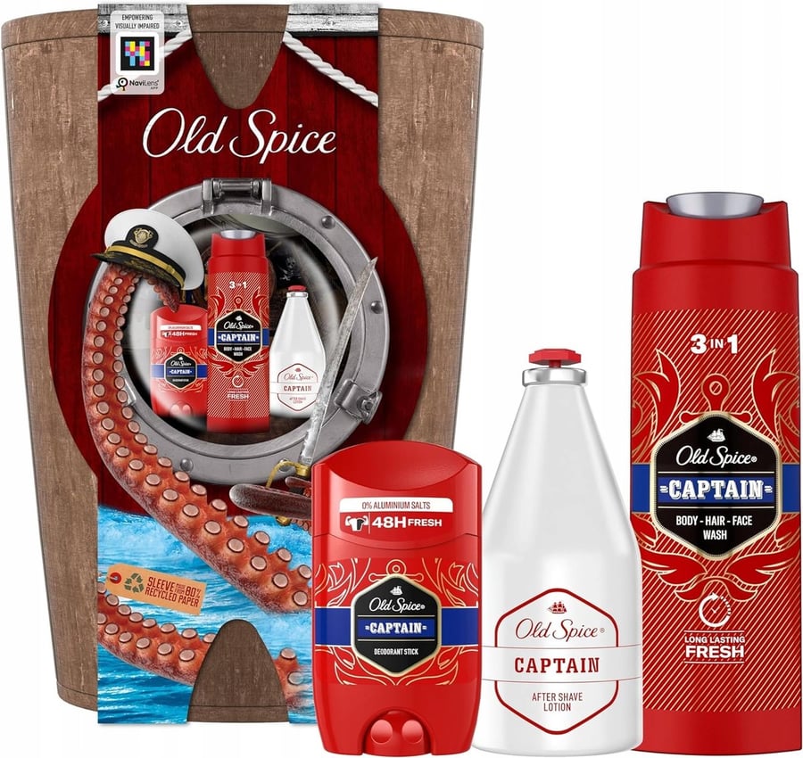 Old Spice Barrel, набор косметики, 3 шт.
Old Spice Barrel, набор косметики, 3 шт.