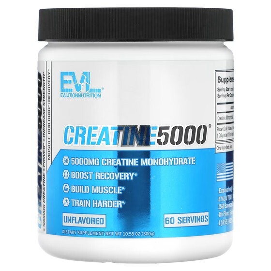 Добавка EVLution Nutrition CREATINE5000 без вкуса
Добавка EVLution Nutrition CREATINE5000 без вкуса