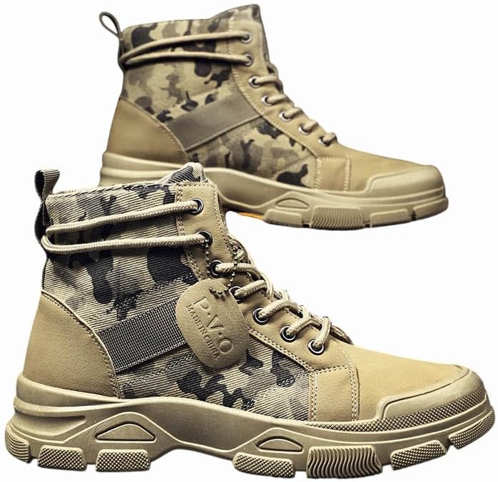 Мужские походные ботинки с камуфляжным принтом, водонепроницаемые, повседневные, мотоциклетные, с высоким берцем и шнуровкой, рабочие Generic, хаки
Мужские походные ботинки с камуфляжным принтом, водонепроницаемые, повседневные, мотоциклетные, с высоким берцем и шнуровкой, рабочие Generic, хаки