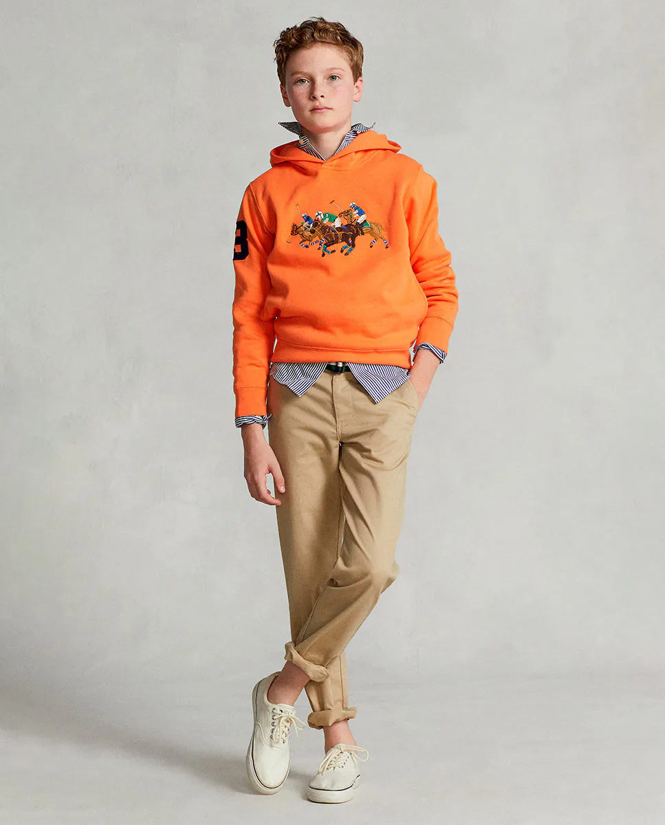 Хлопковые брюки чинос для мальчика цвета хаки с поясом Polo Ralph Lauren, цвет Kaki 
Хлопковые брюки чинос для мальчика цвета хаки с поясом Polo Ralph Lauren, цвет Kaki