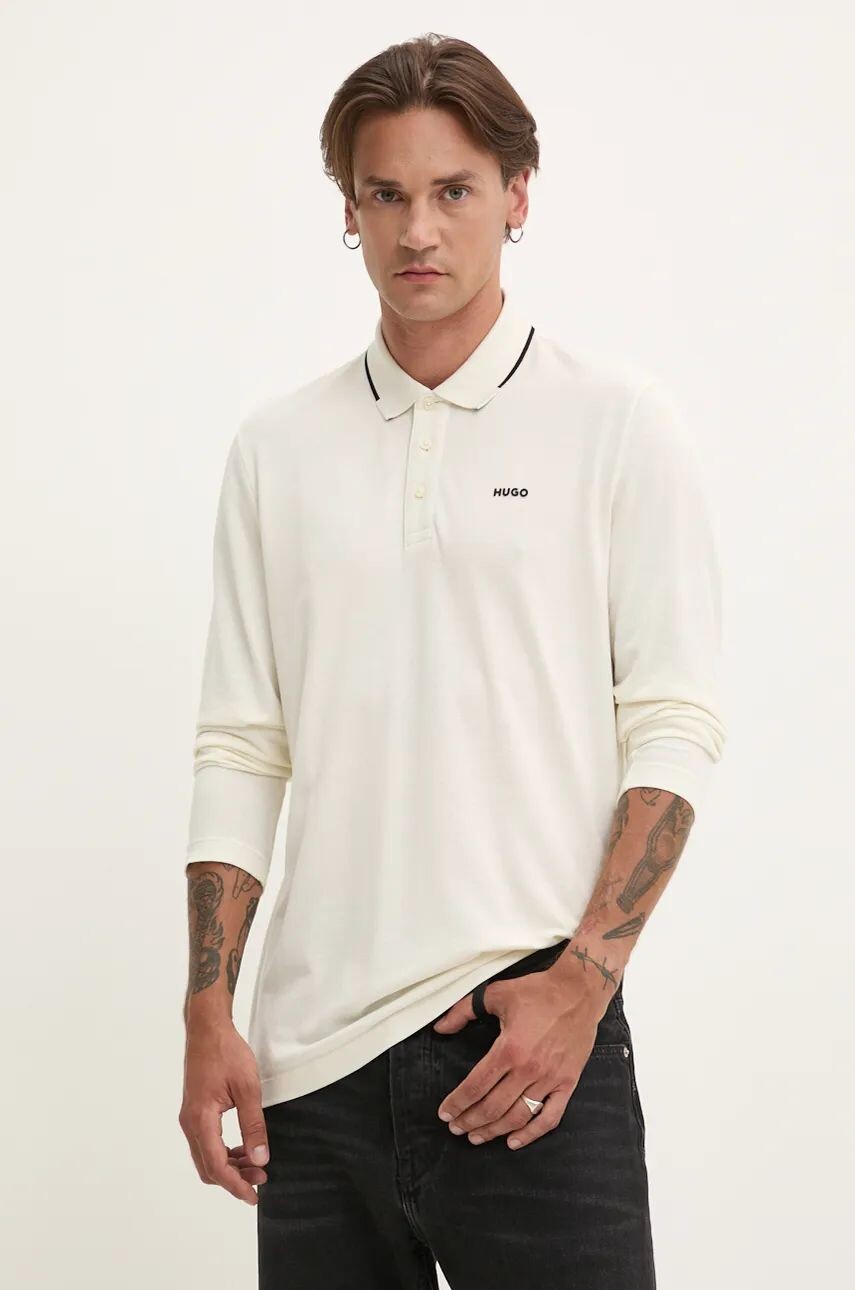 Хлопковый топ HUGO с длинными рукавами, бежевый
Хлопковый топ HUGO с длинными рукавами, бежевый