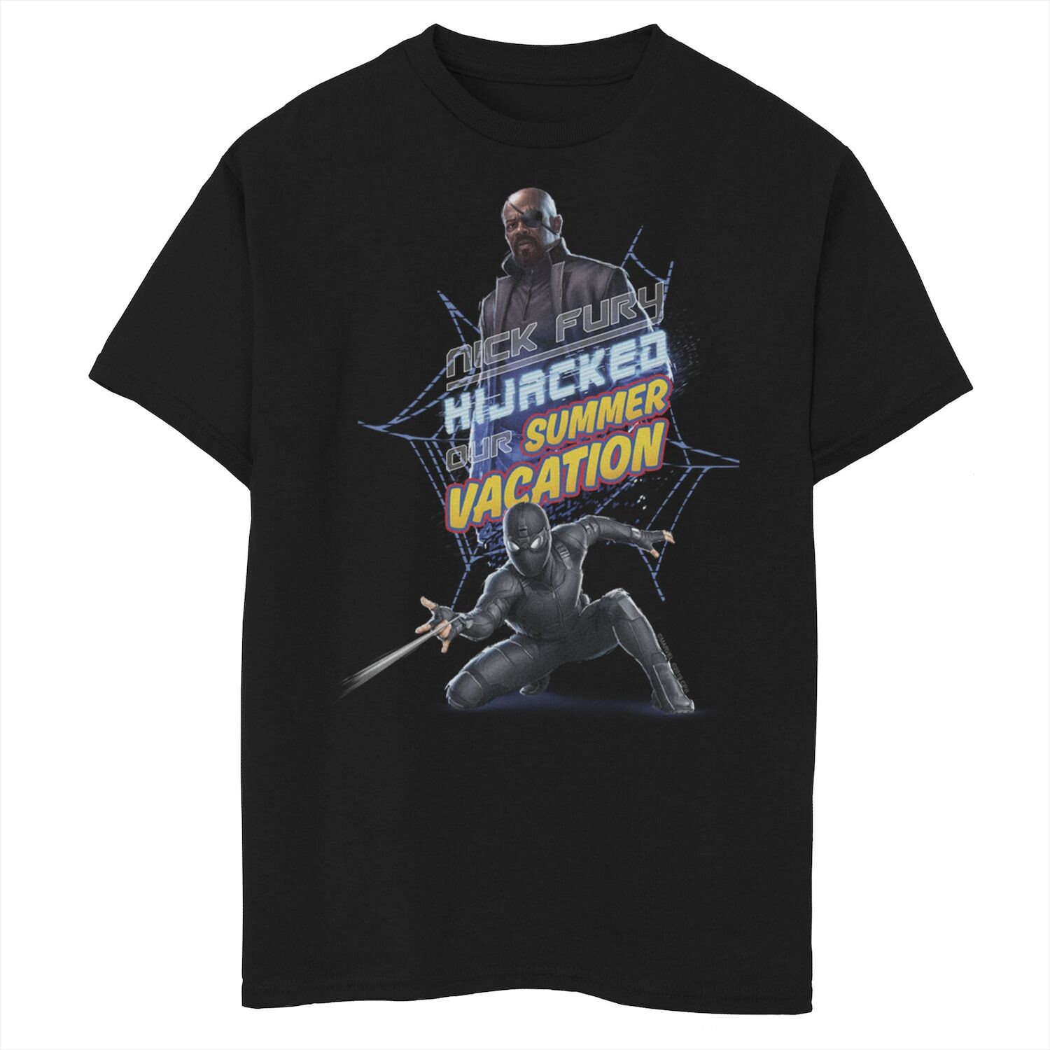 Костюм-невидимка Ника Фьюри для мальчиков 8–20 лет с изображением Человека-паука Marvel вдали от дома, футболка с графическим рисунком и логотипом Marvel
Костюм-невидимка Ника Фьюри для мальчиков 8–20 лет с изображением Человека-паука Marvel вдали от дома, футболка с графическим рисунком и логотипом Marvel