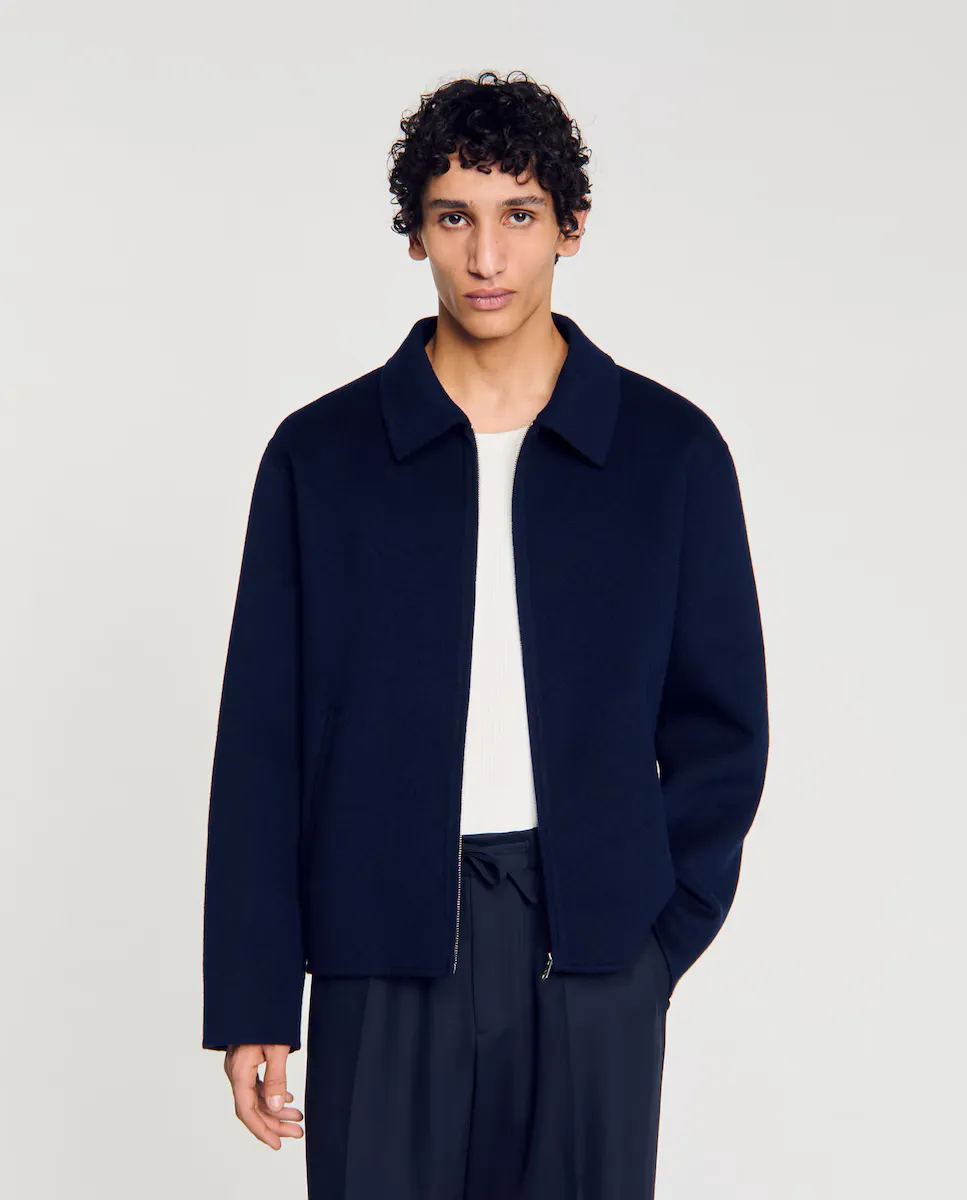 Мужская двусторонняя шерстяная куртка Sandro, синий
Мужская двусторонняя шерстяная куртка Sandro, синий