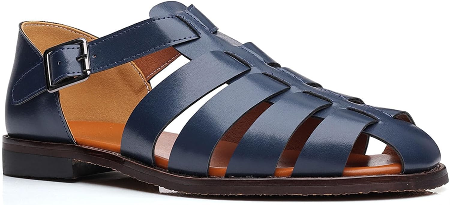 Мужские классические римские босоножки Myallfeet, модные летние дышащие пляжные сандалии для рыбалки, удобные, нескользящие, с плоской подошвой, синий
Мужские классические римские босоножки Myallfeet, модные летние дышащие пляжные сандалии для рыбалки, удобные, нескользящие, с плоской подошвой, синий