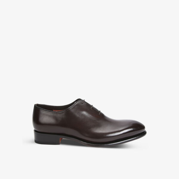 Туфли-Оксфорды Carter из цельной кожи Santoni, коричневый 
Туфли-Оксфорды Carter из цельной кожи Santoni, коричневый