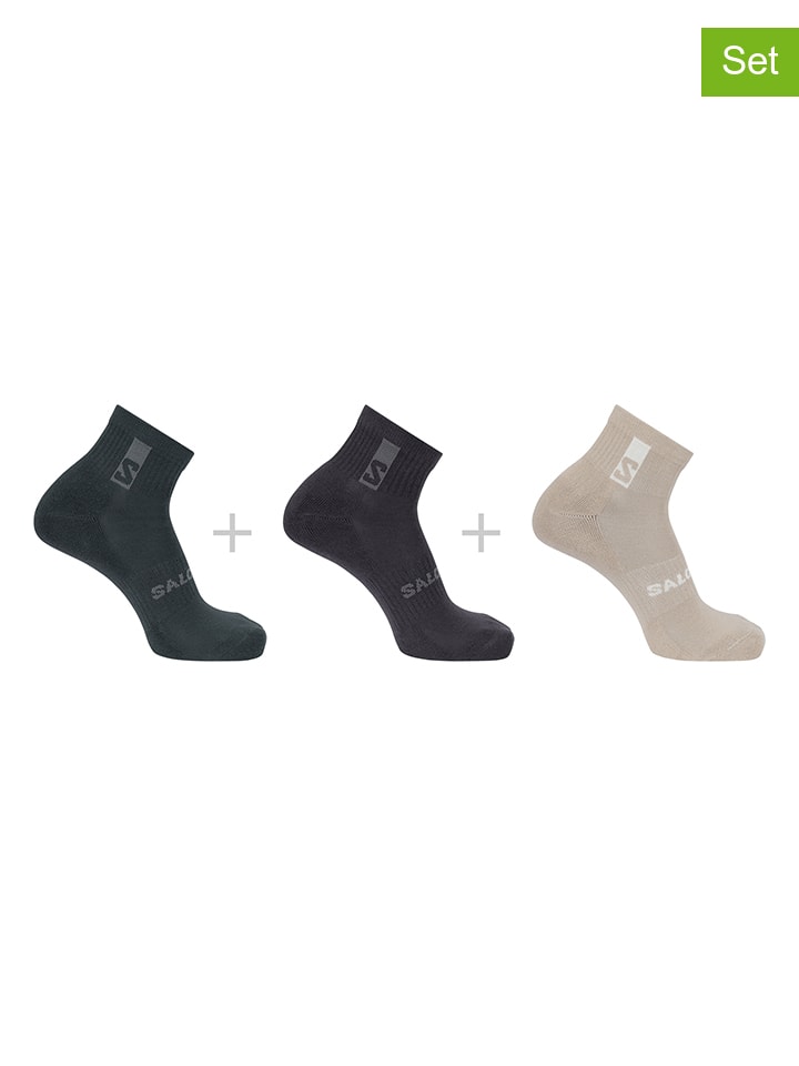 SALOMON Набор из 3 пар: функциональные носки "Everyday Crew" серого, черного и бежевого цветов
SALOMON Набор из 3 пар: функциональные носки "Everyday Crew" серого, черного и бежевого цветов