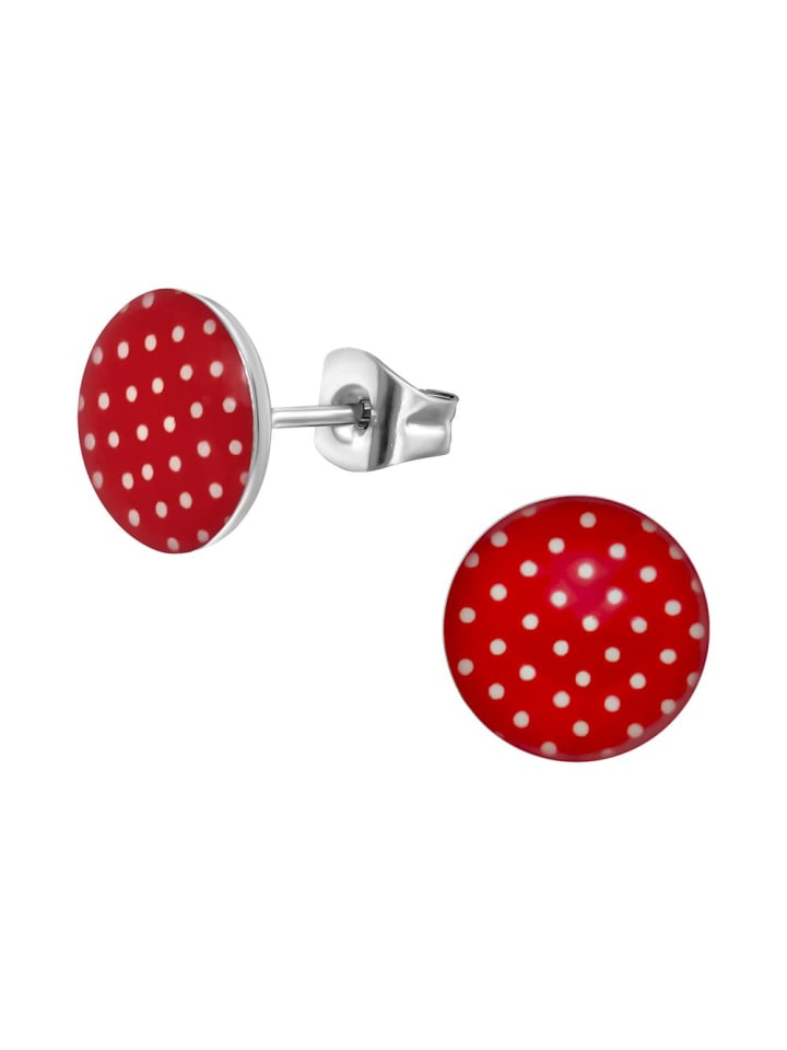 Bungsa Серьги-гвоздики красно-белого цвета
Bungsa Серьги-гвоздики красно-белого цвета