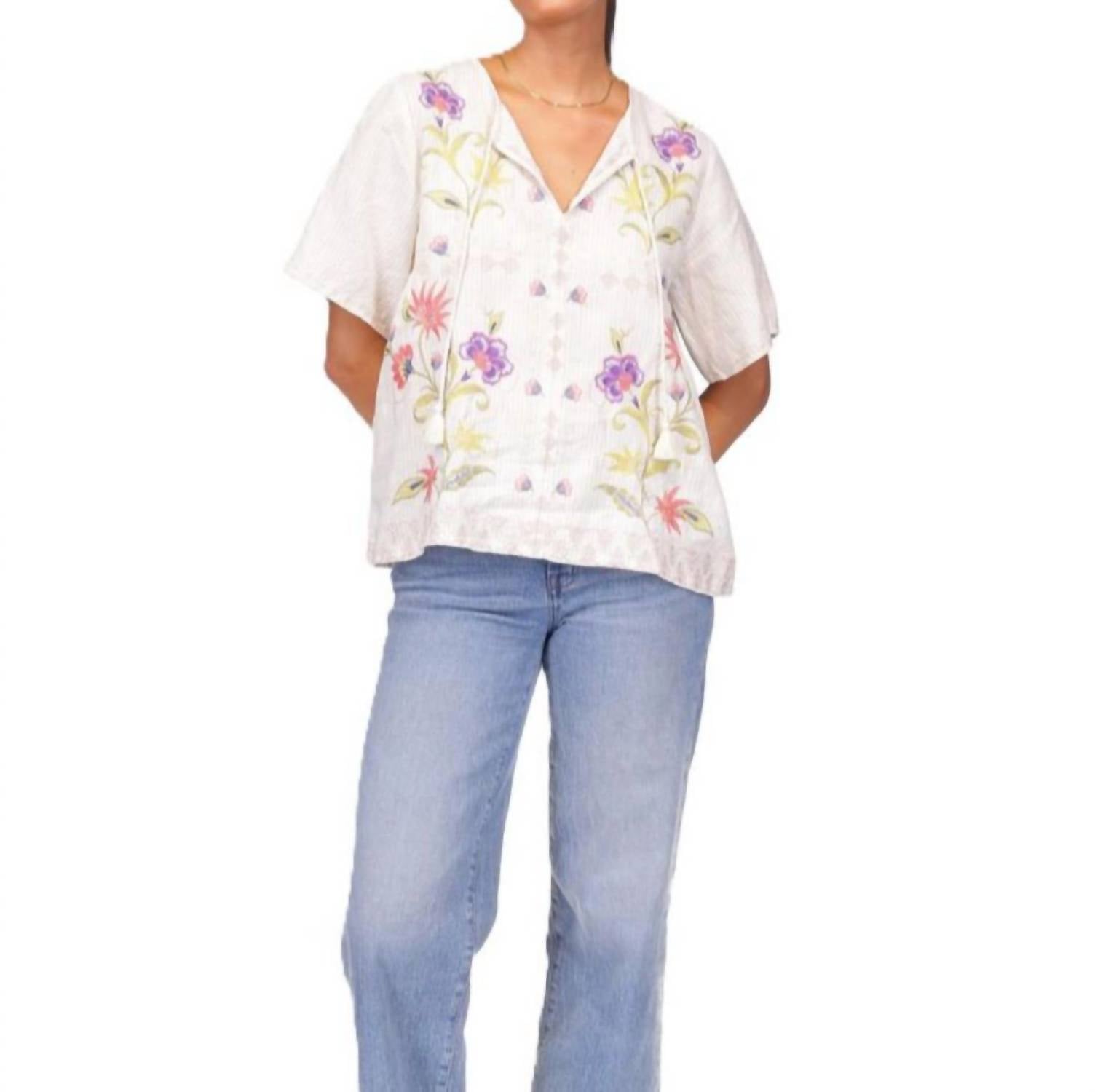 Блуза Calista с оборками на рукавах в полоску Elordi Johnny Was, Elordi Stripe
Блуза Calista с оборками на рукавах в полоску Elordi Johnny Was, Elordi Stripe