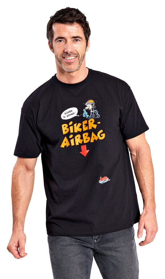 Байкерская футболка с подушкой безопасности Motomania, черный
Байкерская футболка с подушкой безопасности Motomania, черный