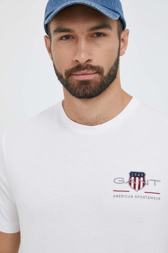 Хлопковая футболка Gant, белый
Хлопковая футболка Gant, белый