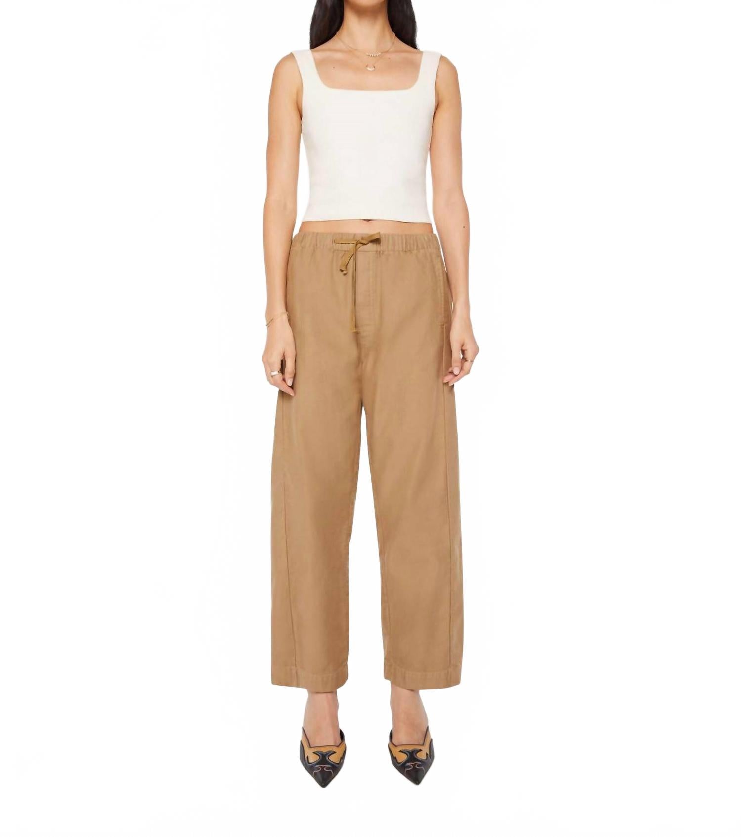 Брюки-полутрубы Drawn Half Pipe Ankle Pant в цвете "бурундук" Mother, chipmunk
Брюки-полутрубы Drawn Half Pipe Ankle Pant в цвете "бурундук" Mother, chipmunk