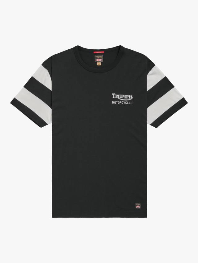 Хлопчатобумажная футболка speedway Triumph Motorcycles, цвет Black/Bone 
Хлопчатобумажная футболка speedway Triumph Motorcycles, цвет Black/Bone