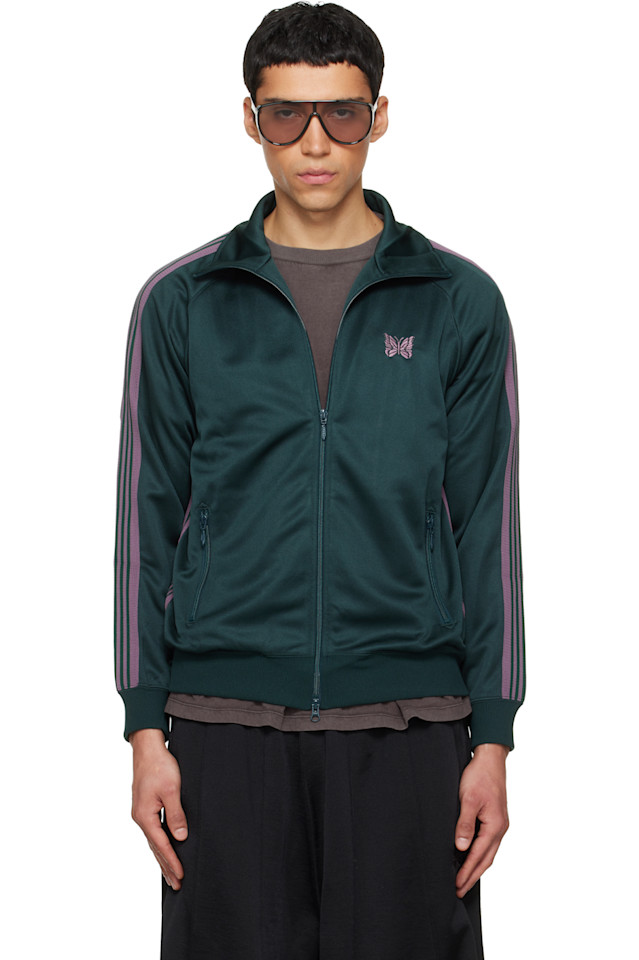 Полиэтиленовая гладкая спортивная куртка Needles, зеленый
Полиэтиленовая гладкая спортивная куртка Needles, зеленый